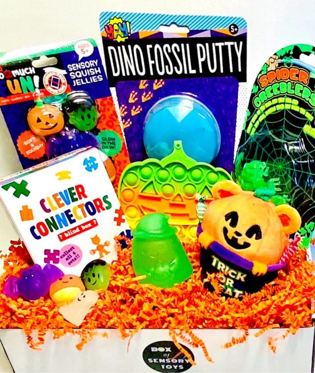Box of Sensory Toys fidget toys for kids