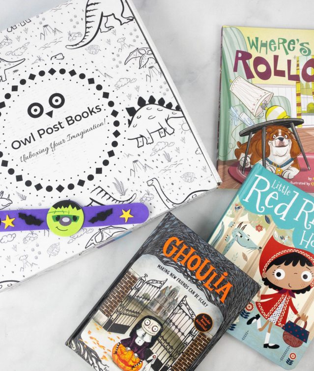 Post Owl Books imagination box with storybooks