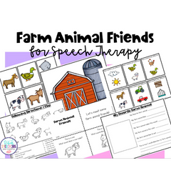 Farm Animal Friends | Speech Therapy Material 🐮🐷🐥🐴