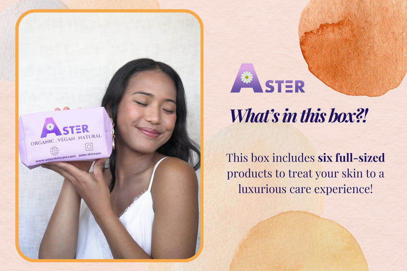 Aster Anti-Aging Skincare Gift Set | 6 Full-Size Vegan & Organic Products