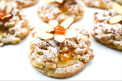 Apricot Cloud French Pastry baking kit for adults featuring airy French pastry filled with vanilla pastry cream and apricot.