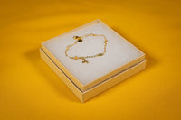 Bee themed bracelet included in the Bee Kind Appreciation Box, a small keepsake gift symbolizing kindness, teamwork, and appreciation.