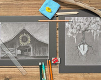 Explore the fun and dirtiness of drawing with charcoal.