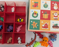 Christmas Advent calendar 3D mini toy figures for boys and girls