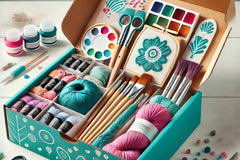 Trendy arts & crafts box subscription for adults and teens | Panache Craft Box - Monthly Craft Box + Live Virtual Art Class 