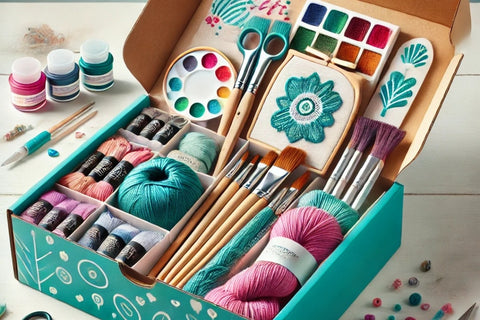 Trendy arts & crafts box subscription for adults and teens | Panache Craft Box - Monthly Craft Box + Live Virtual Art Class 