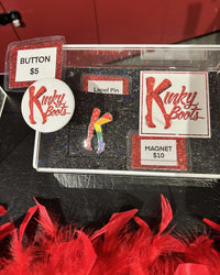 Official Kinky Boots Broadway Musical inspired Pride Rainbow enamel pin