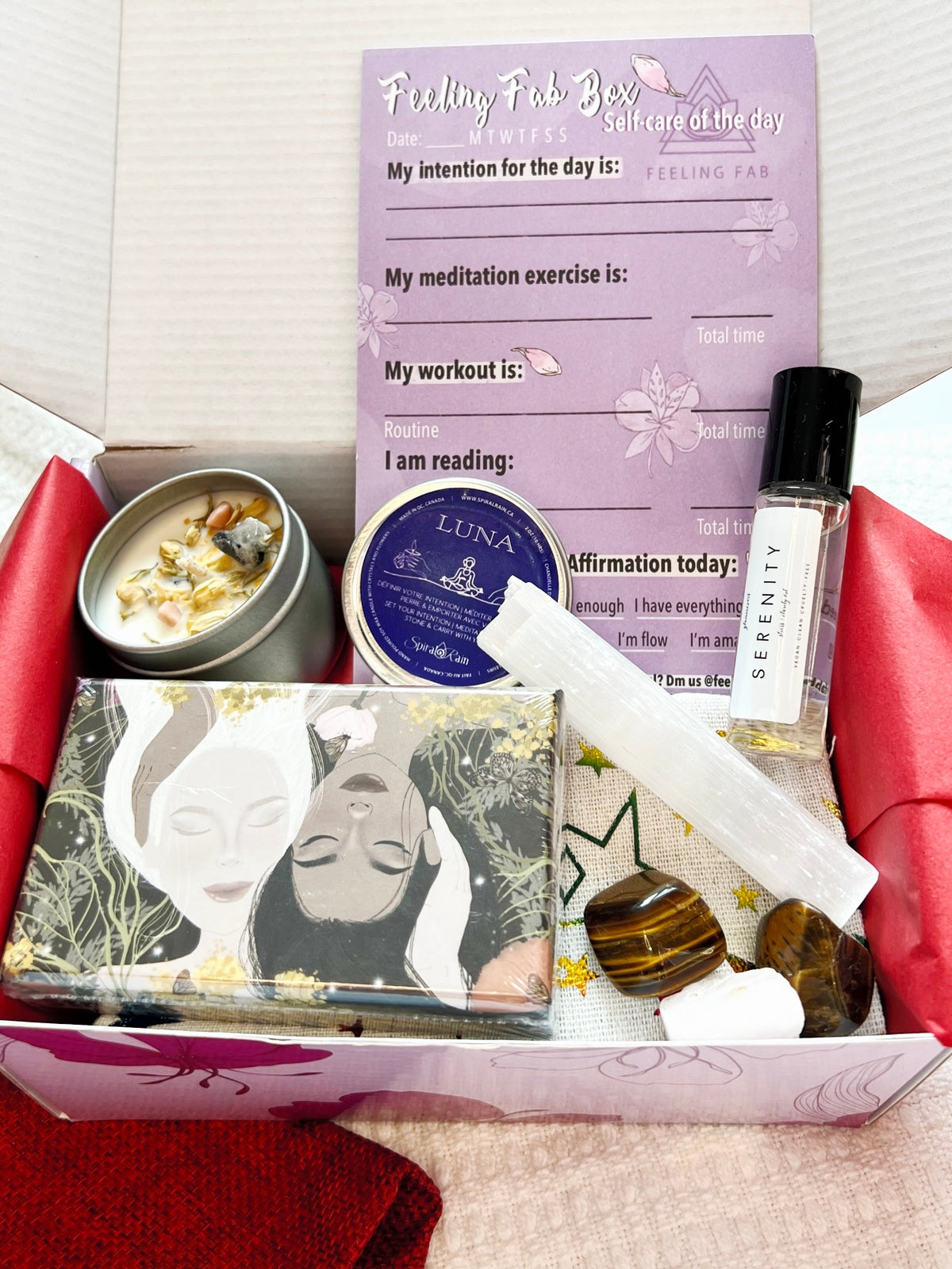 MORNING RITUAL KIT by Feeling Fab (Retail Value $66). Perfect for setting up your morning routine and your mindset for the day ahead.