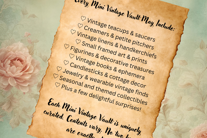 Mini Vintage Vault - Curated Vintage Treasures Delivered to Your Door