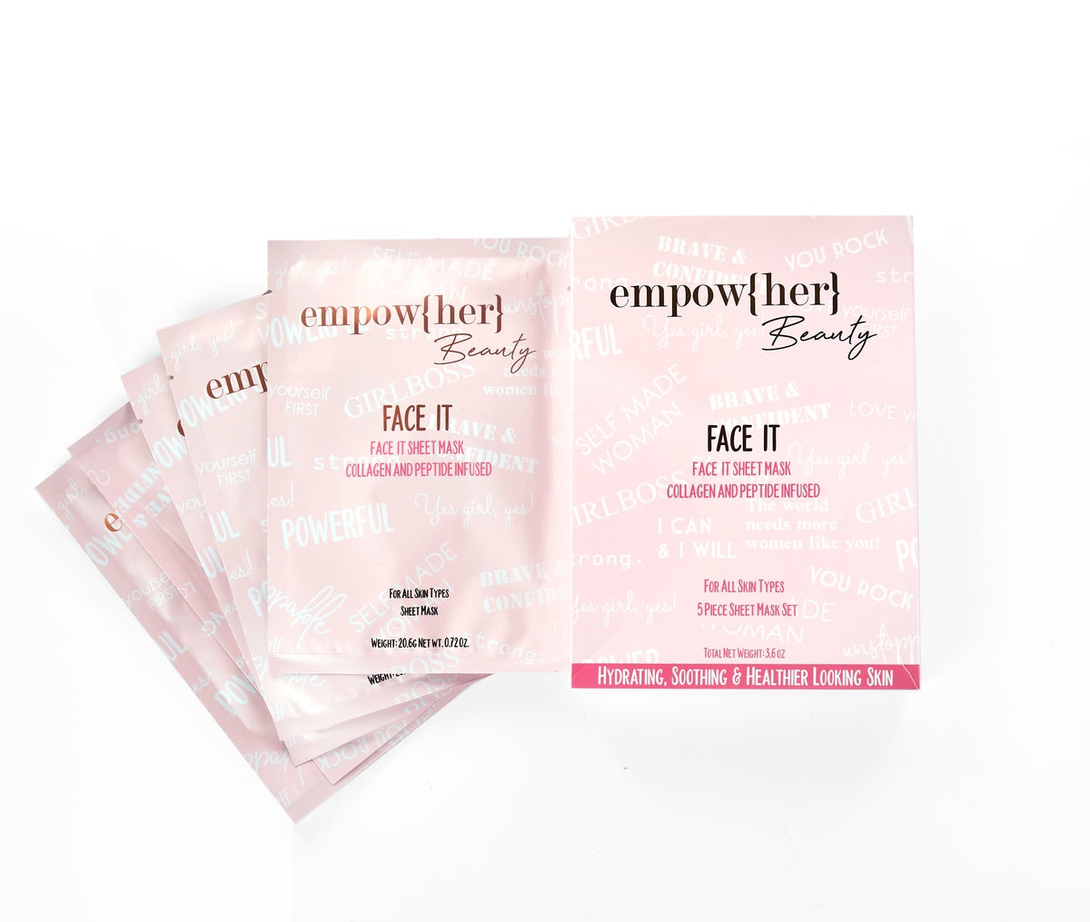 Empow{her} Beauty Face It 5 Piece Sheet Mask Set