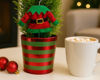 Lemon Cypress Cone with Elf