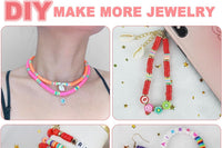 5100 Clay Beads Bracelet Making Kit, Flat Preppy Beads for Friendship Jewelry Making,Polymer Heishi Beads with Charms Gifts for Teen Girls Crafts for Girls Ages 8-12