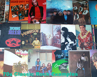 Sample of types of 1970s era classic rock box option.  These are just examples, not the exact records that you would receive.