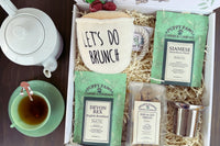Brews for Rescues - Tea & Pet Box
2 bags full-size loose leaf tea
1 large bag pet treats
1 per toy
1 lagniappe gift for the human