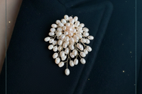 A pearl is a living jewelry. Handcrafted freshwater pearl brooch pendant. The 2025 trend for unique style. Say yes to one of a kind.