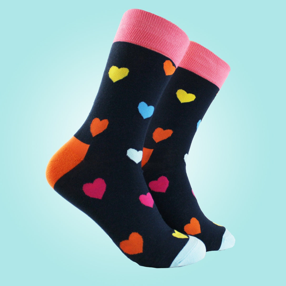 Colorful Hearts Sock - Women's