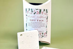 plantable wildflower gift tags handmade by refugee women in the USA anchor of hope box fair trade subscription box
