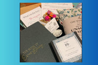 Customer photo of the October box items (plus the book of everything which was a bonus they received as part of their sign up