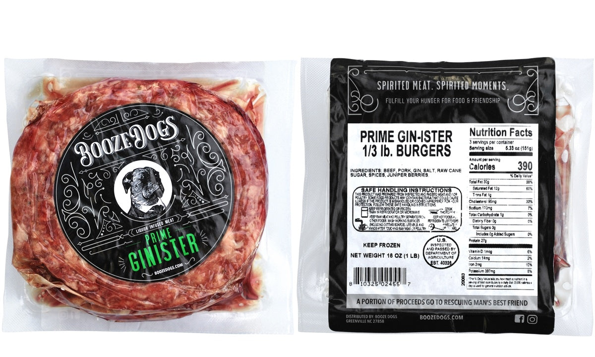 1lb. Prime Ginister Burger
