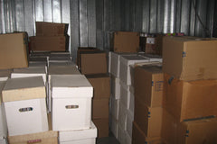 Our warehouse of backstock Inventory which covers multiple genres over various eras so that we never run out of records for you!