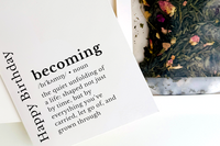 Birthday Greeting Card with Loose Leaf Tea by Aura Herbal Teas