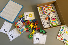 Educational monthly learning box, Great for preschooler and kindergarten...Learning ABC's. Using crafts, sensory, and visual aids