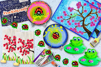 The Kids Craft Holiday Gift Bundle - 6 Festive DIY Craft Kits for Kids, Ready-to-Gift Christmas Craft Kit (Ages 3–9)