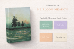 Heirloom Meadow Binder with Page Color Options, or a Surprise Me option if you can't decide, and a beautiful choice will be selected for you
