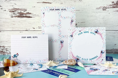 “Under the Sea” box featured stunning watercolor jellyfish and ocean-inspired stationery that made every note feel like a little daydream.
