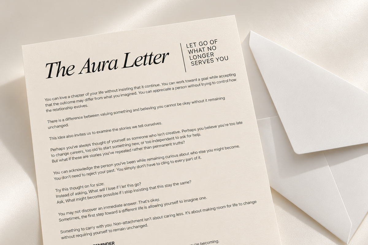 The Aura Letter by Working On My Aura x Coquihalla | Monthly Snail Mail Subscription