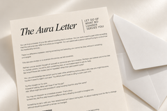 The Aura Letter by Working On My Aura x Coquihalla | Monthly Snail Mail Subscription