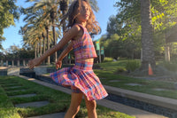 &girl plaid set 
