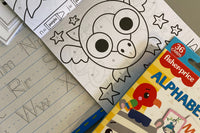 Educational monthly learning box, Great for preschooler and kindergarten...Learning ABC's. Using crafts, sensory, and visual aids