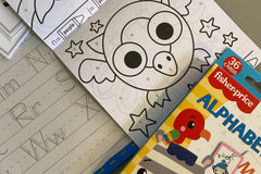 Educational monthly learning box, Great for preschooler and kindergarten...Learning ABC's. Using crafts, sensory, and visual aids