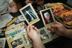 A game night featuring Down the Rabbit Hole which is a murder mystery game with escape room puzzles from The Deadbolt Mystery Society