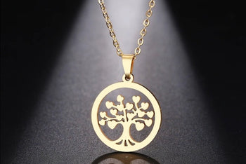 FAMILY TREE  ♡ Stainless Steel Necklace