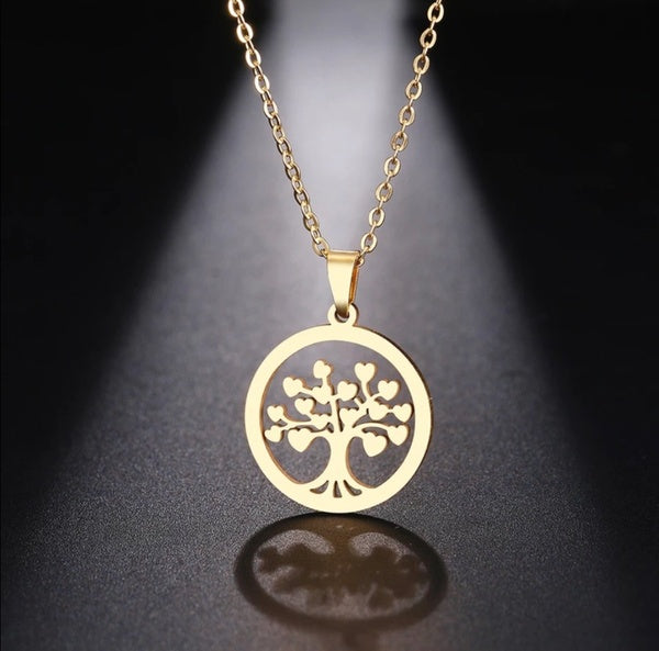 FAMILY TREE  ♡ Stainless Steel Necklace