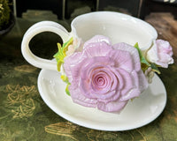 Dreamcloud Modern Floral Ceramic Tea and Coffee Set