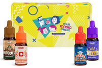 Enchanted Fragrance Oil subscription featuring 4 different 10ml dropper bottle fragrance oil scents delivered monthly.