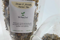 Stress & Anxiety Tea A soothing herbal blend crafted to calm your mind, ease tension, and restore inner peace.