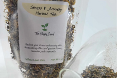 Stress & Anxiety Tea A soothing herbal blend crafted to calm your mind, ease tension, and restore inner peace.