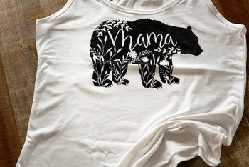 Floral Mama Bear Tank Top