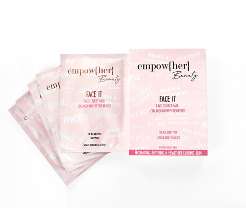 Empow{her} Beauty Face It 5 Piece Sheet Mask Set