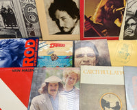 Sample of types of 1970s era classic rock box option.  These are just examples, not the exact records that you would receive.