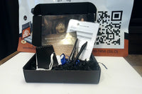 This is a  9x6.5x2 box that includes the material necessary to complete the two cases for you to delve into Computer Forensics.