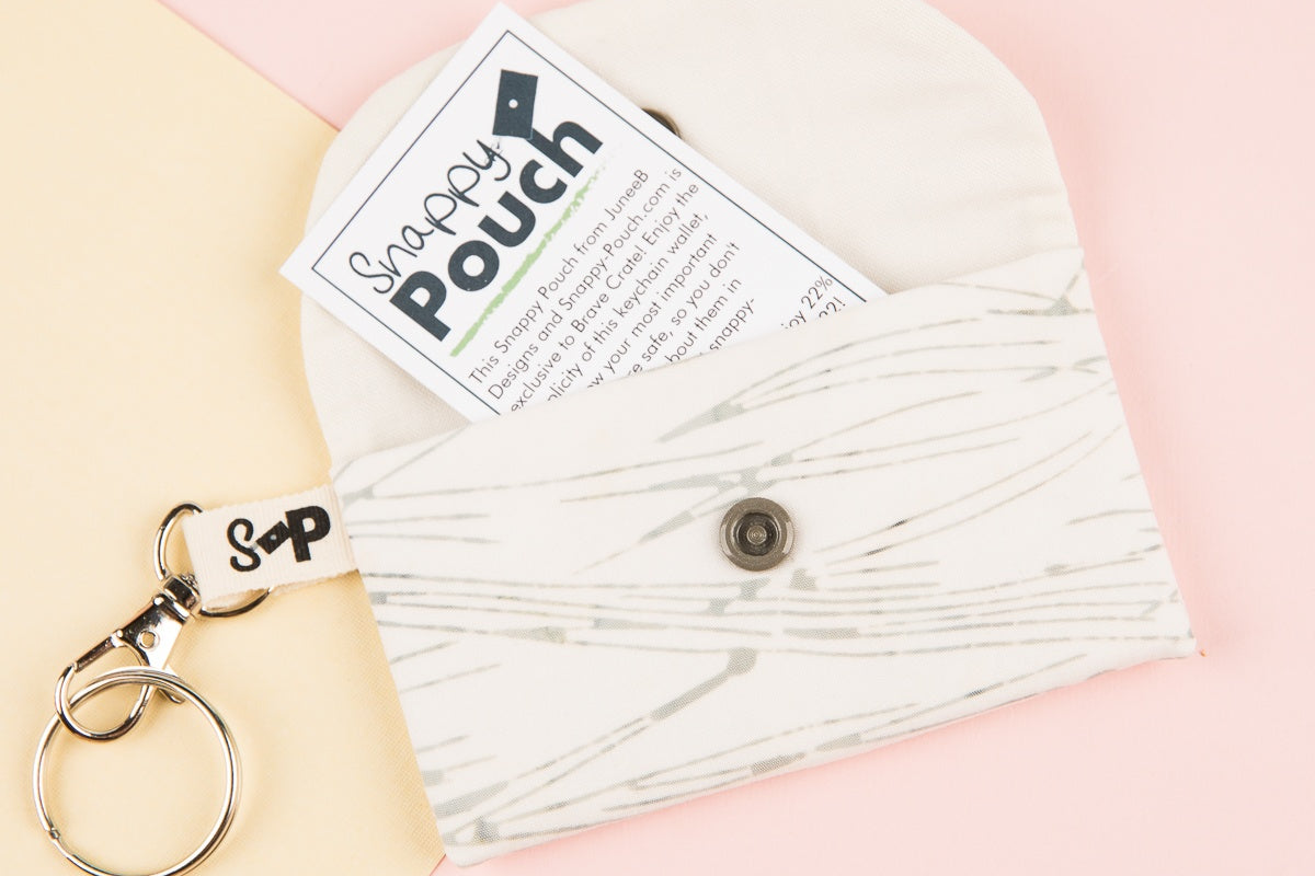 Snappy Pouches in Geo by JuneeB Designs