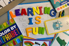 Educational monthly learning box, Great for preschooler and kindergarten...Learning ABC's. Using crafts, sensory, and visual aids