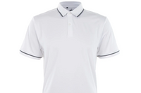 Under Armour men's polo in white. The perfect polo for any man's golf outfit. Stylish, breathable, UV protective. 