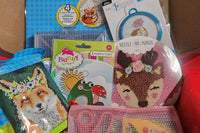 Craft n Stitch Subscription Boxes for teens are filled with at least one sewing kit & three variety craft kits, plus stickers, tools & more