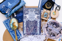 book-themed mystery box with exclusive editions